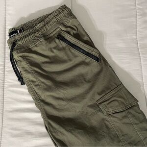 2/$35 - Akademiks Cargo Shorts - Green Khaki